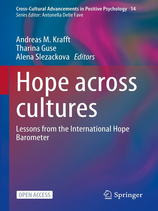 Title details for Hope across cultures by Andreas M. Krafft - Available